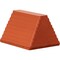 Buyers Products Orange Heavy Duty Rubber Wheel Chock with Recessed Chain Eye 10x8x6 Inch WC6810LP - alternate 5